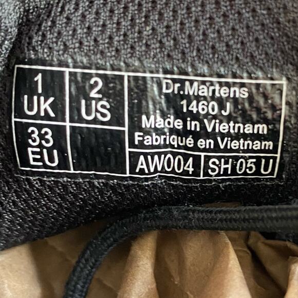 Doc Dr Martens Jr $85 1460 Softy T Leather Lace Up Boots (Zip Side) 2 - Picture 14 of 16